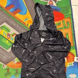 Nike Black Patterned Hoodie